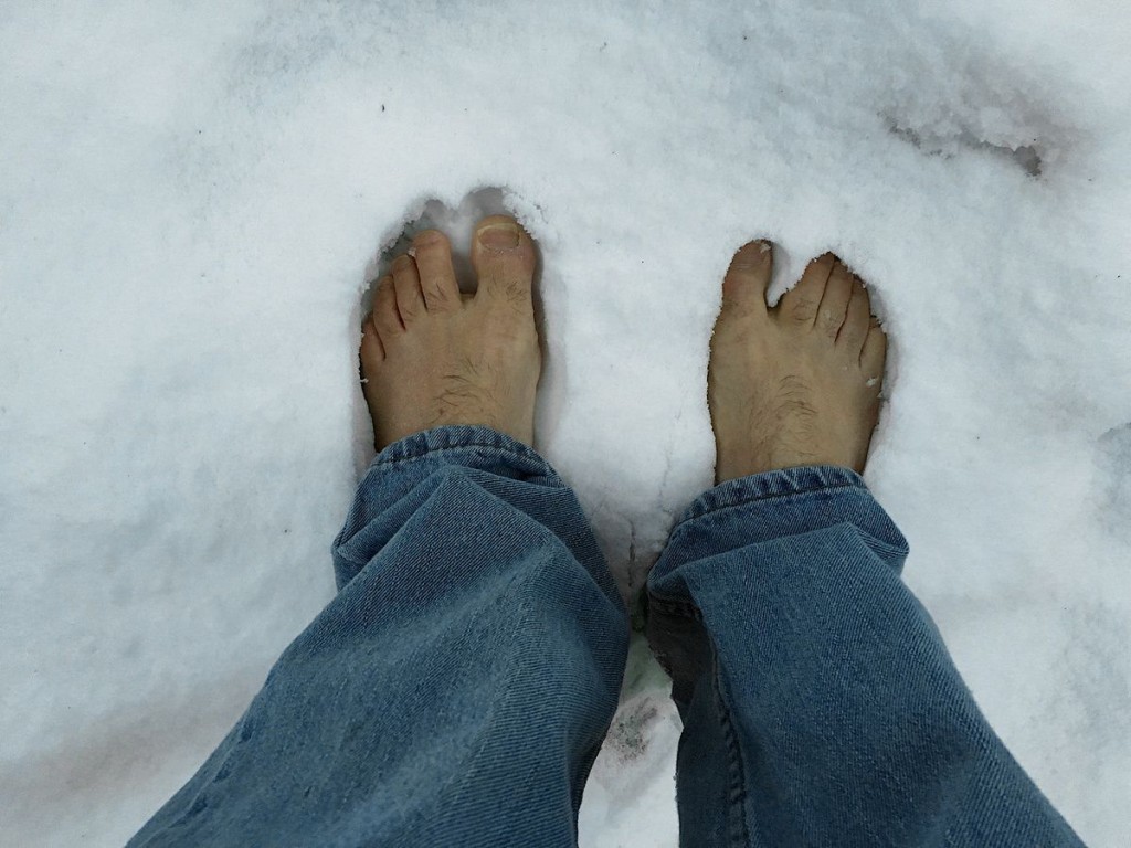 barefoot-on-ice - The Greener Living Blog