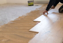 How to install bamboo flooring nail clearance down