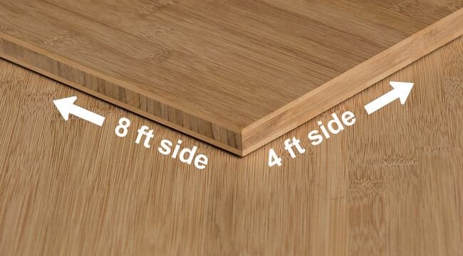 3/4 Bamboo 1-Ply Dimensioned Boards (Choose Your Size