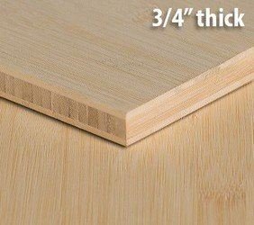 Blonde Natural Bamboo Plywood 3/4in Thickness